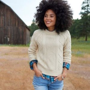 LL Bean Signature Fisherman Sweater